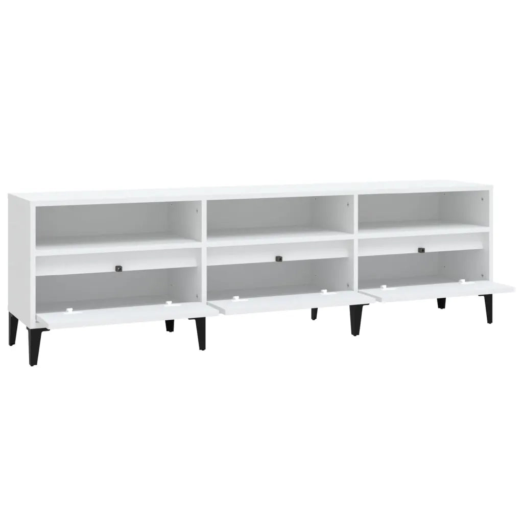 Mobile Porta TV Bianco 150x30x44,5 cm in Legno Multistrato 831917