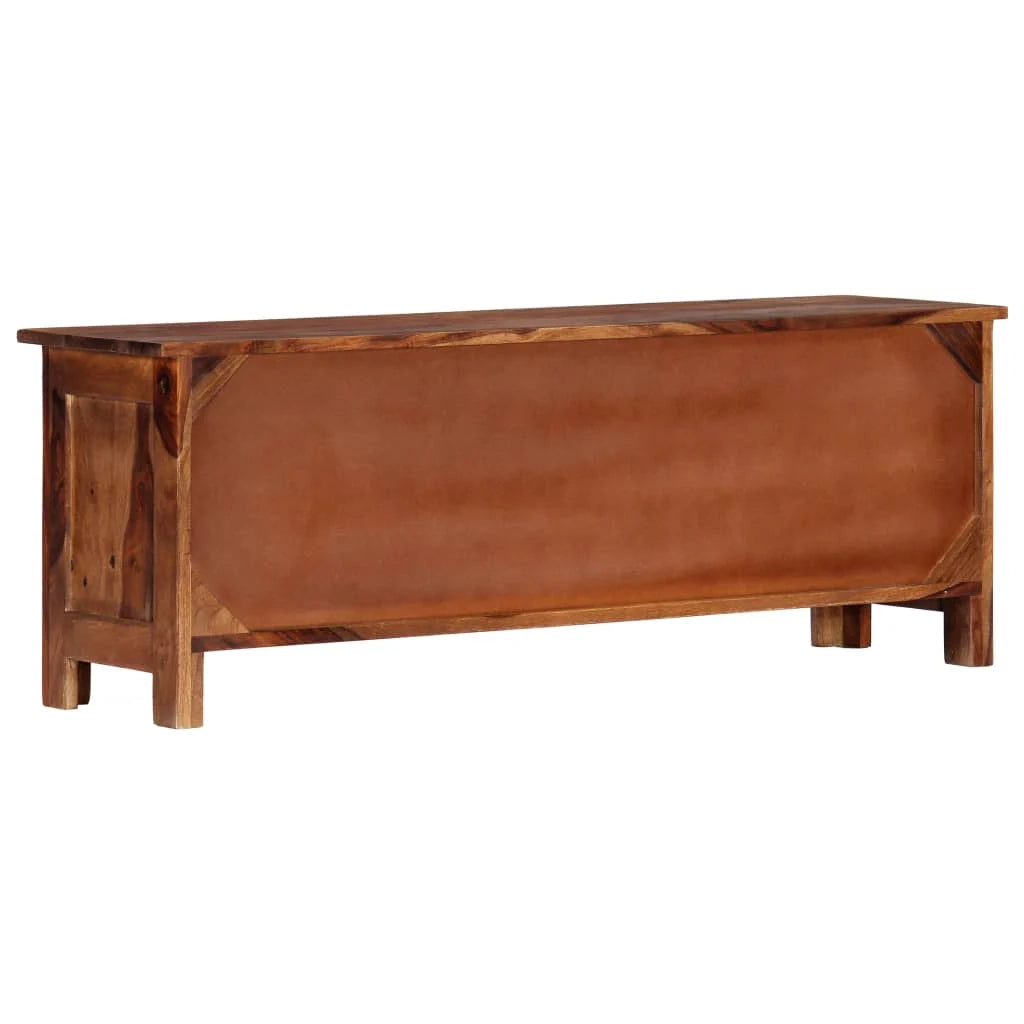 Pratico mobile porta TV/credenza di design 110 cm legno massello di sheesham 2502278