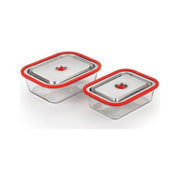 Contenitori sottovuoto magic vac aco1138 free inox e rosso inox e ross