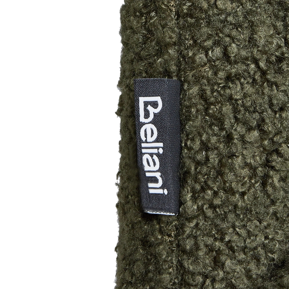 Set di 2 sedie da pranzo in tessuto bouclè verde scuro braccioli schienale intagliato gambe in metallo moderna industriale
