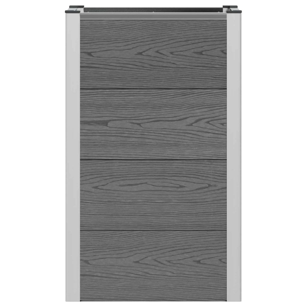 Letto rialzato da giardino Grigio 50 x 30 x 22 cm 42039085