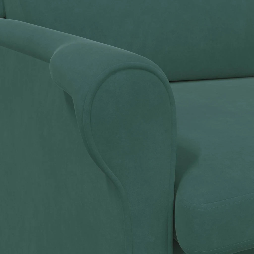 Divano Sedia-Poltrona Verde scuro Velluto 551522