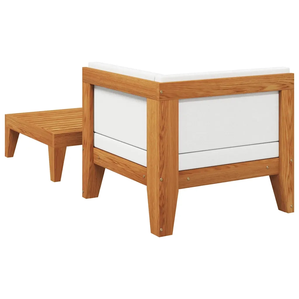 Salotto da Giardino-Set Divani da Giardino 2 pz con Cuscini in Massello d'Acacia