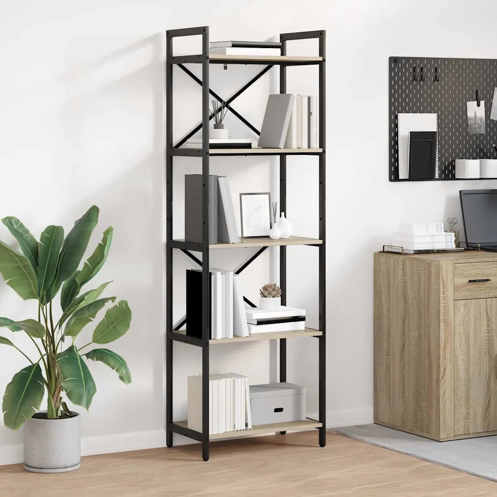 Libreria Rovere Sonoma 56 x 34 x 171 cm Legno multistrato 883863
