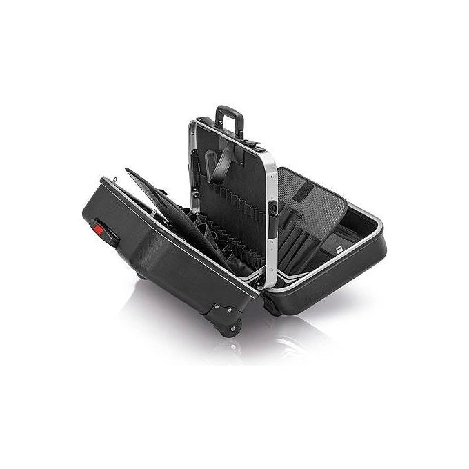 Knipex 00 21 41 LE Valigetta Porta Attrezzi Big Twin Move con Trolley 38 Litri Chiusura con Combinazione a 3 Cifre 12 Tasche colore Nero