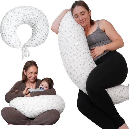 Cuscino per l'allattamento - Cuscino Multifunzionale Regolabile Cuscino per l'allattamento Cuscino per l'allattamento Cuscino per l'allattamento Cuscino per l'allattamento con copertura in velluto e fodera rimovibile