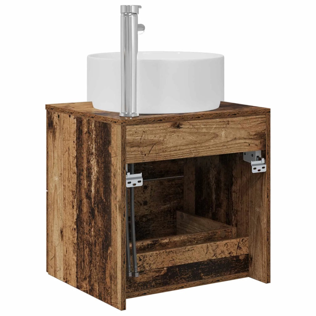 Mobile Lavabo da Parete Legno antico 49,5 x 44,5 x 65,5 cm 890324