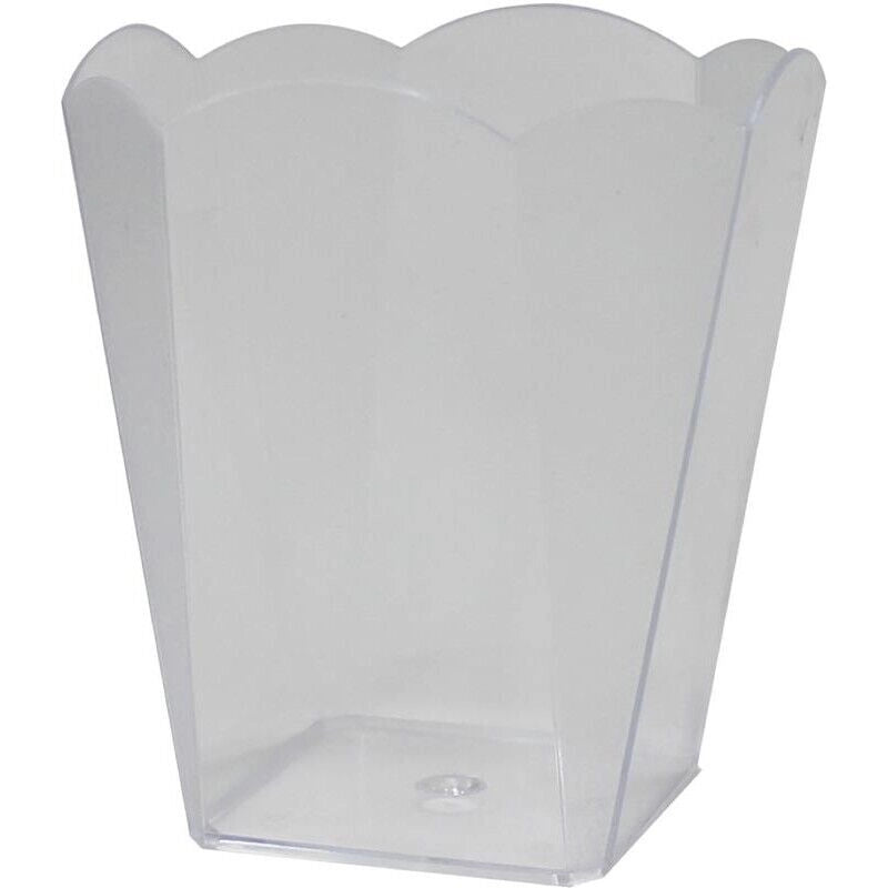 KIT SET 2 PZ COPPETTA FIORE IN PLASTICA IN SET DA 12 PEZZI DA 130 CC
