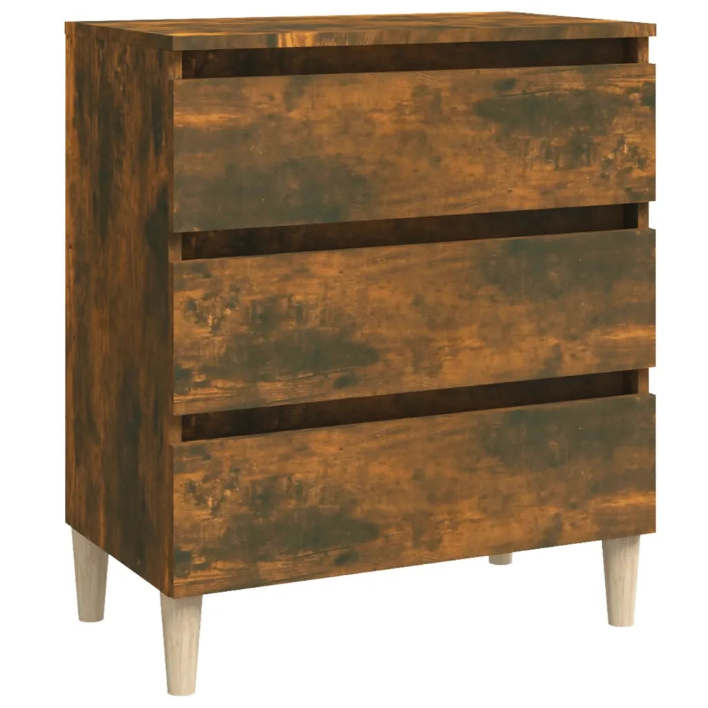 Credenza-Buffet-Armadio da cucina Rovere Fumo 60x35x69 cm in Legno Multistrato 773806