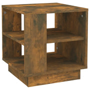 Tavolino da Salotto-Tavolino da soggiorno Rovere Fumo 40x40x43 cm Legno Multistrato