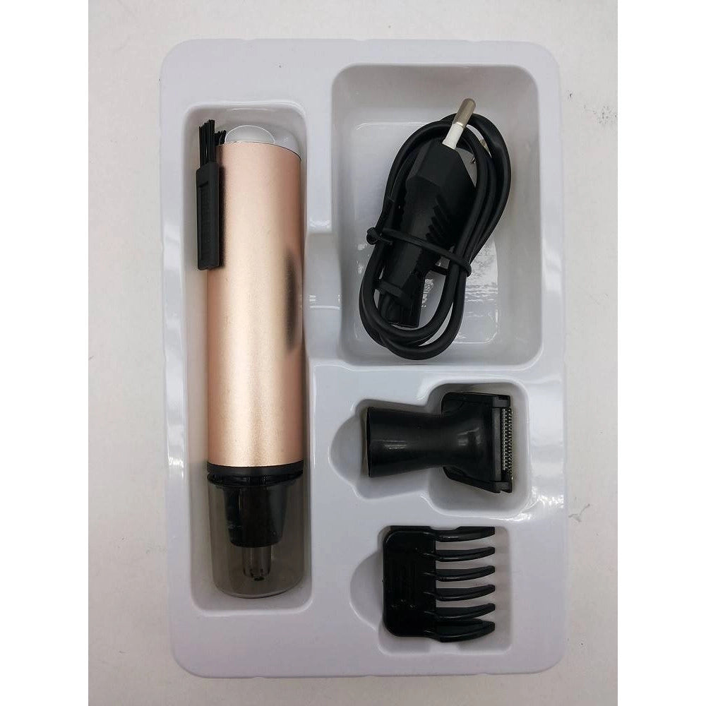 Trade Shop - Trimmer Gm3112 2in1 Rifinitore Regolatore Per Naso Orecchie Batteria Ricaricabile -