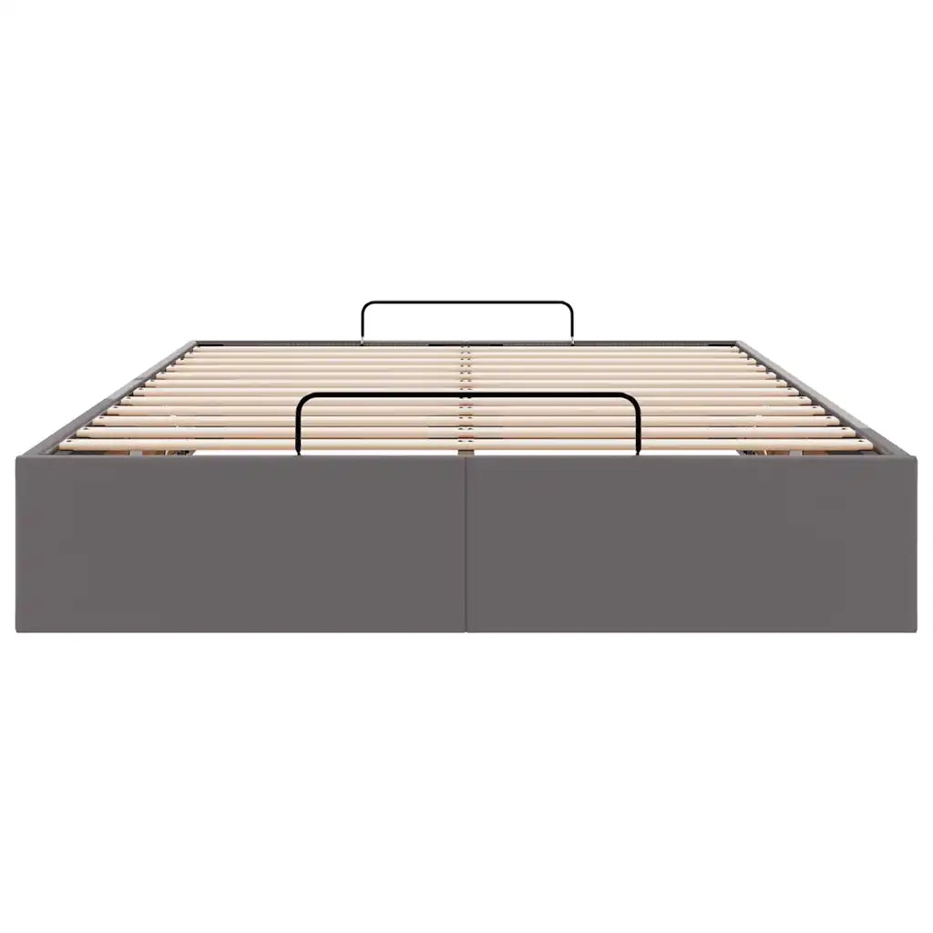 Struttura Letto Pouf senza Materasso 120x190 cm Similpelle 3310792