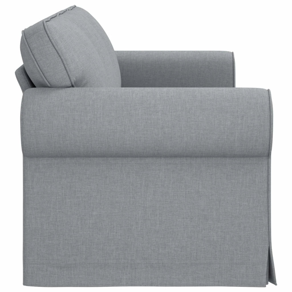 Divano | Divano da soggiorno | Sofa Grigio chiaro 215 x 82 x 80 cm Tessuto