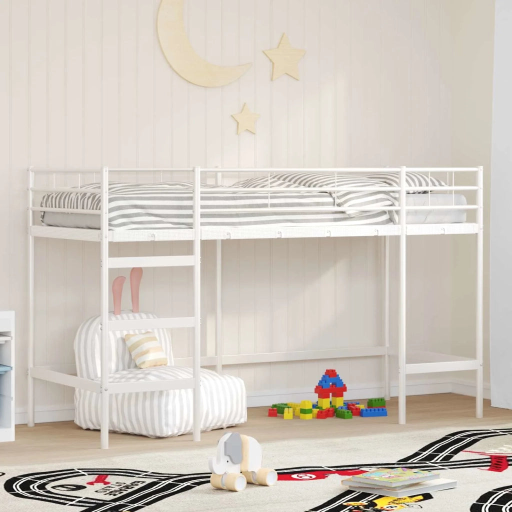 Struttura del letto loft per Bambini | Letto Infantile | Lettino Bianco 99,5 x 190 cm