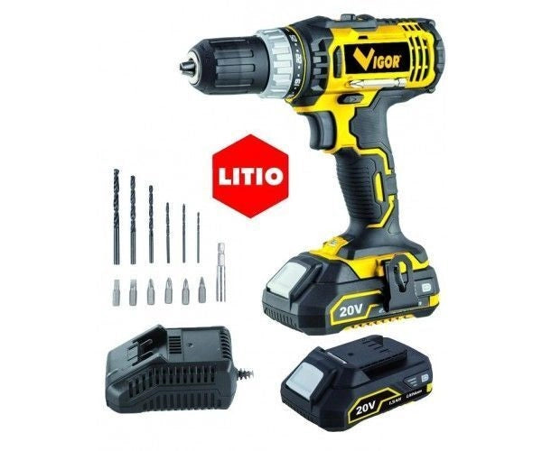 Vigor-Blinky Trapano VI-t20 Li 2 Batterie 20V 1.5ah