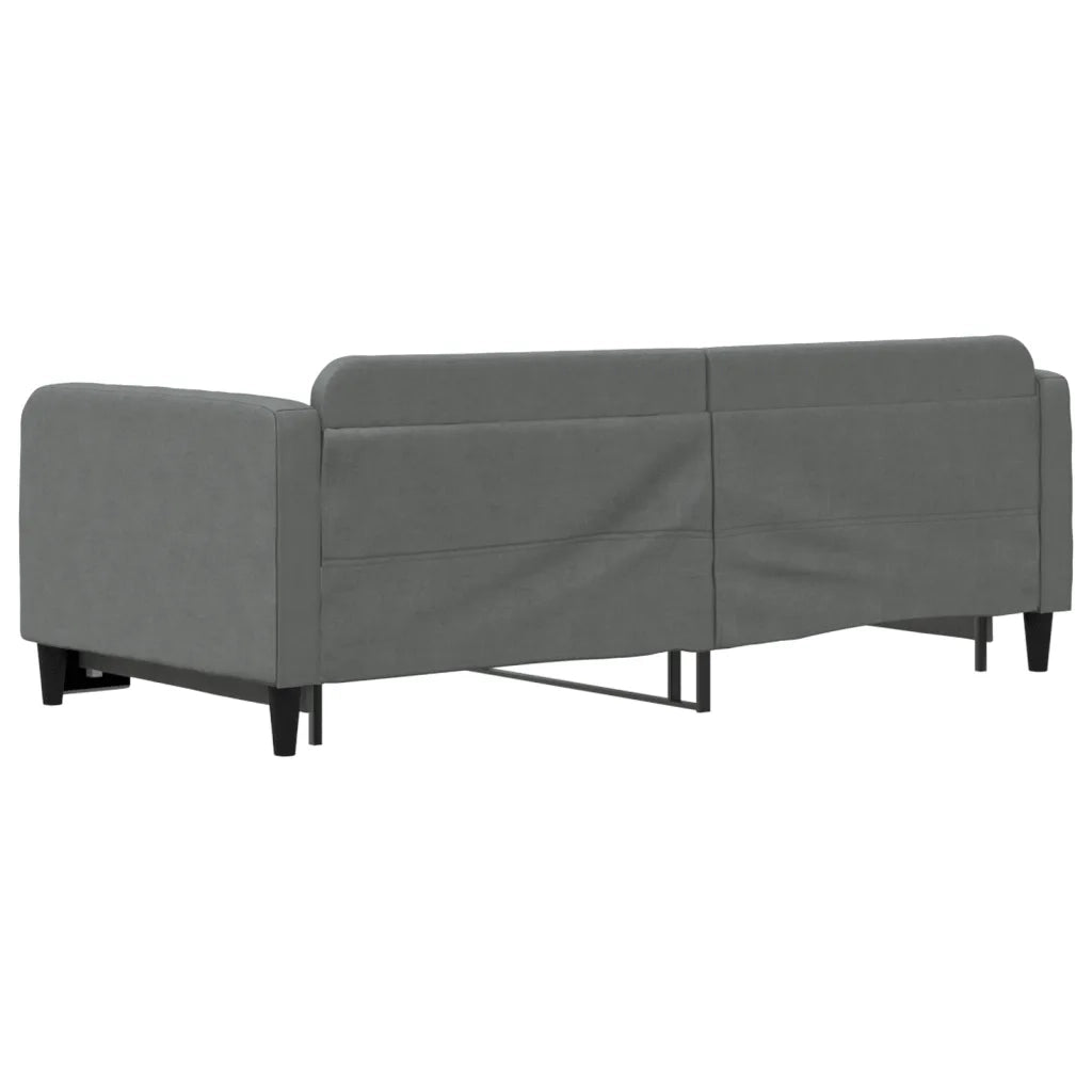 Divano letto | Sof¨¤ letto | Letto singolo Estraibile Grigio Scuro 90x200cm Tessuto