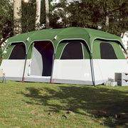 Tenda Familiare a Cabina per 10 Persone-Tenda da campeggio Verde Impermeabile