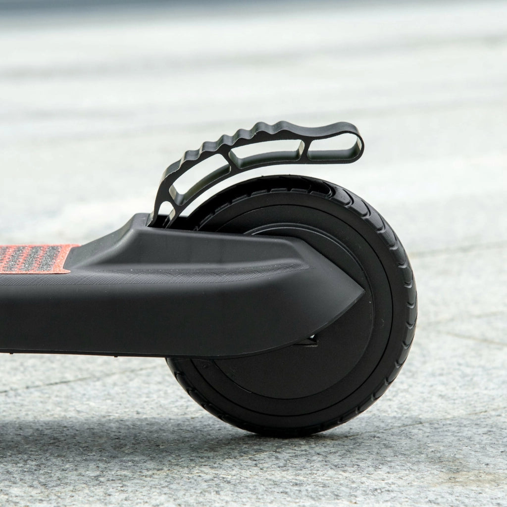Monopattino Elettrico Pieghevole per Bambini Altezza Regolabile 75-80 cm Nero e Rosso