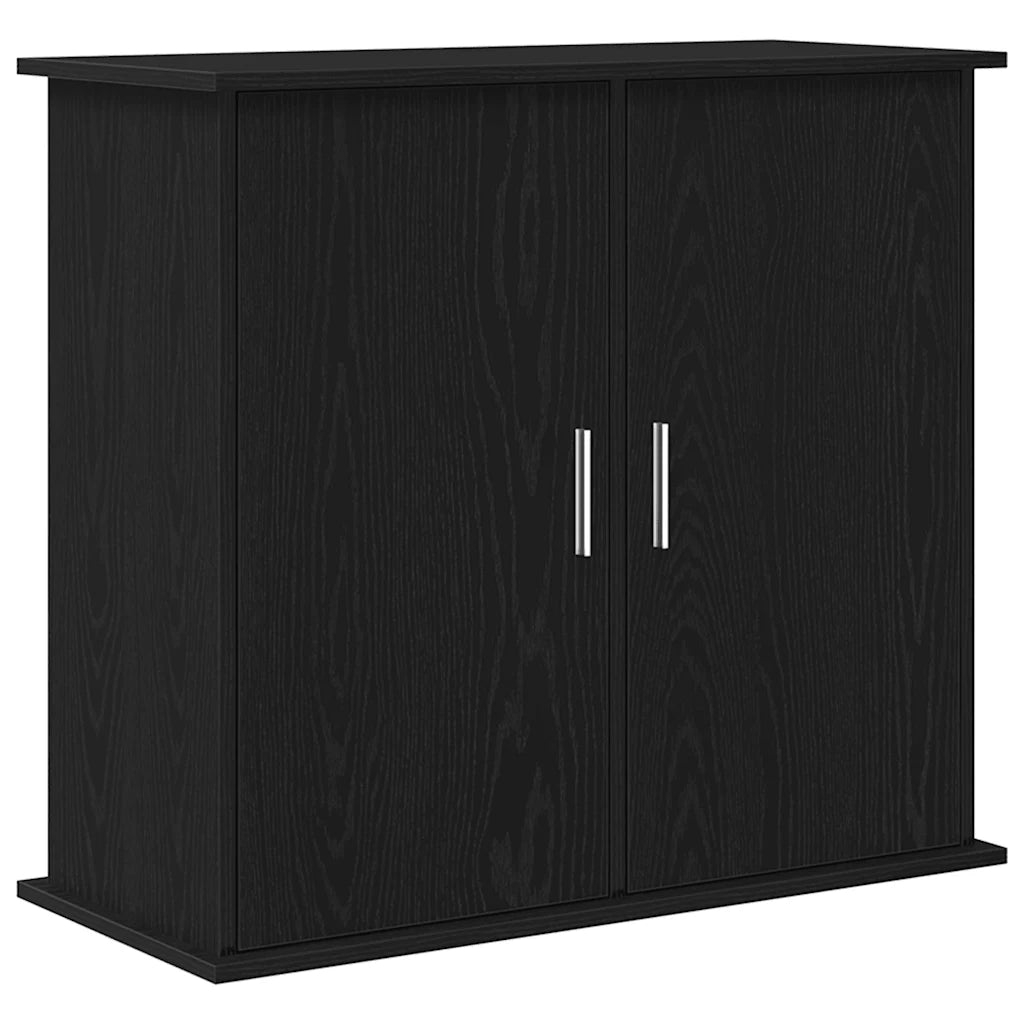Supporto per acquario in rovere nero 81x36x73 cm in legno ingegnerizzato 862155