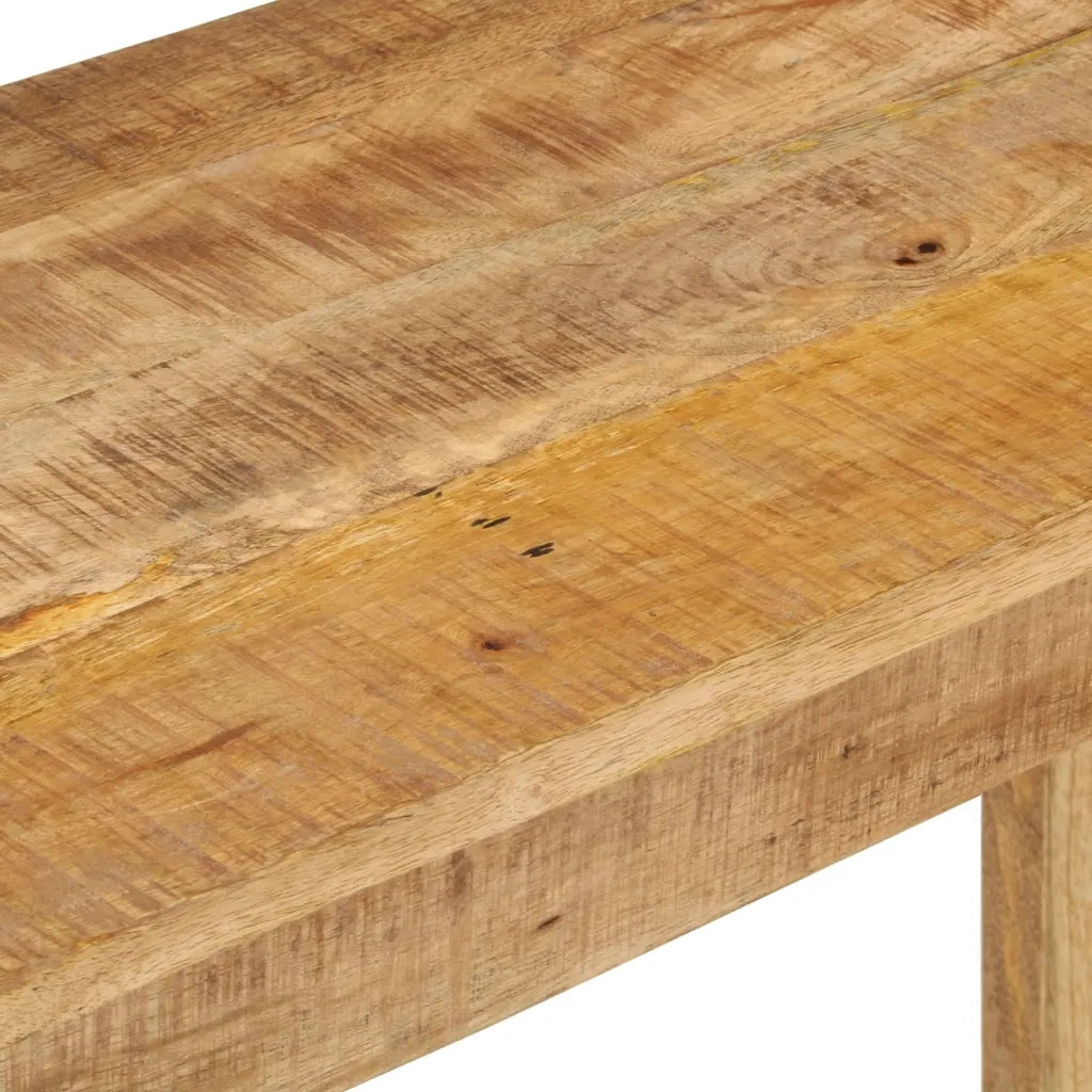Tavolo Consolle | Tavolo d'Ingresso 110x35x76 cm in Legno Massello di Mango Grezzo