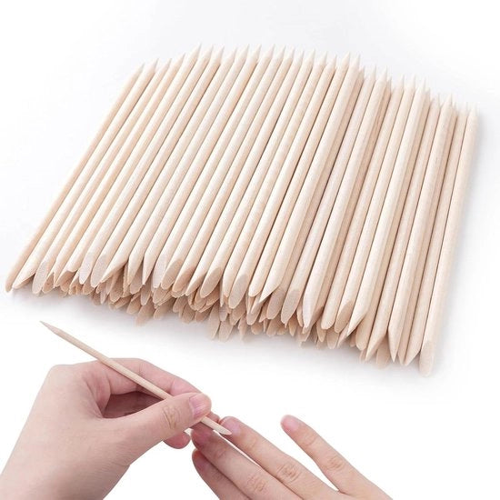 160 pezzi di legno di rosa - attrezzi per manicure e pedicure - 4 misure (65 mm-75 mm-95 mm-114 mm)