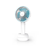 Ventilatore portatile ricaricabile a mano, batteria litio 2000mAh, 3 velocità 4 pale, autonomia 6 ore estate - SOGO