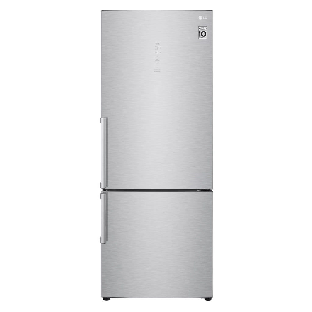 Lg gbb569nsagb frigorifero combinato 70cm, classe d, 462l, wi-fi, no frost, grigio