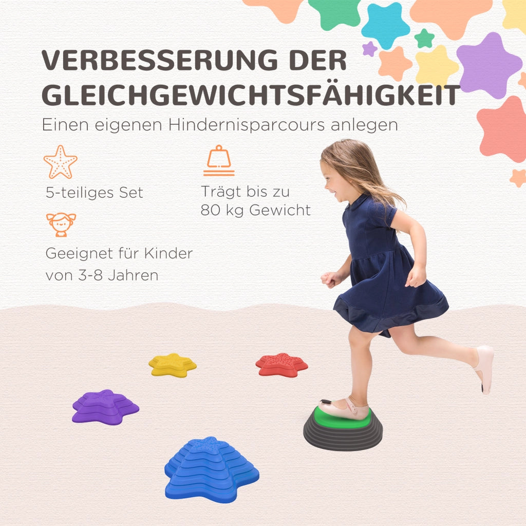 Set tappeti da gioco per bambini ¨C zephmum ¨C stelle marine, 5 pezzi, 80x