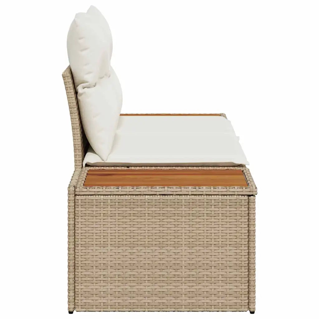 Divano da giardino-Sofa da Giardino-Divano da esterno Beige 184 x 62 x 85cm polyrattan 592455