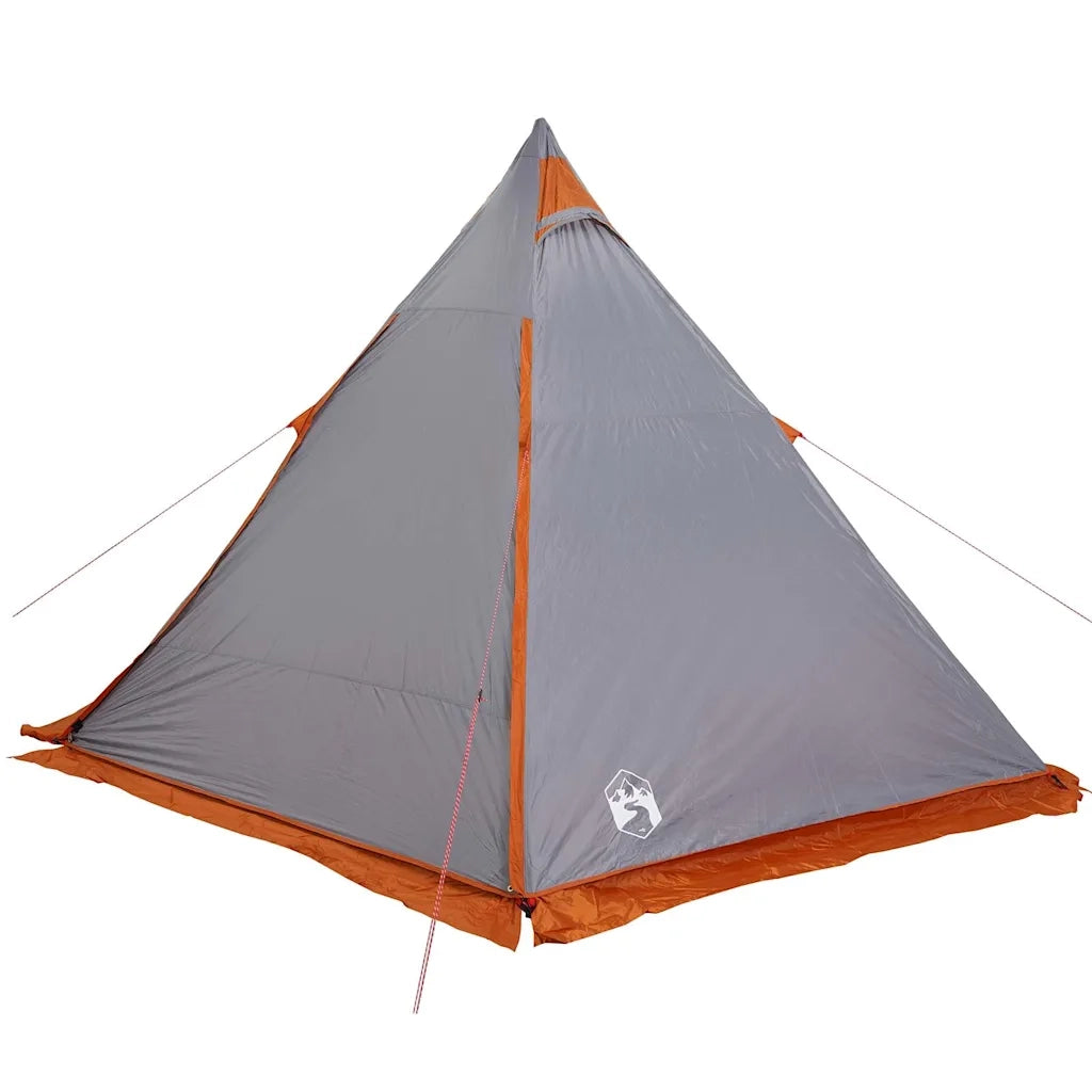 Tenda Familiare Tipi 6 Persone Grigia e Arancione Impermeabile 4009440