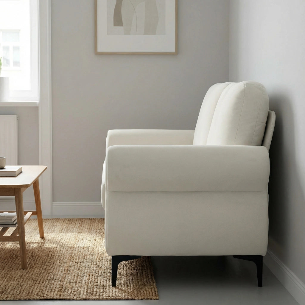 Divano 3 Posti con Molle ¨C MINIMAL ¨C Tessuto, Seduta Ergonomica