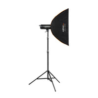 Campaigner 400 HS Set Single flash fotografico da studio, luce LED da 400 W per foto e video, con softbox stativo luci e accessori
