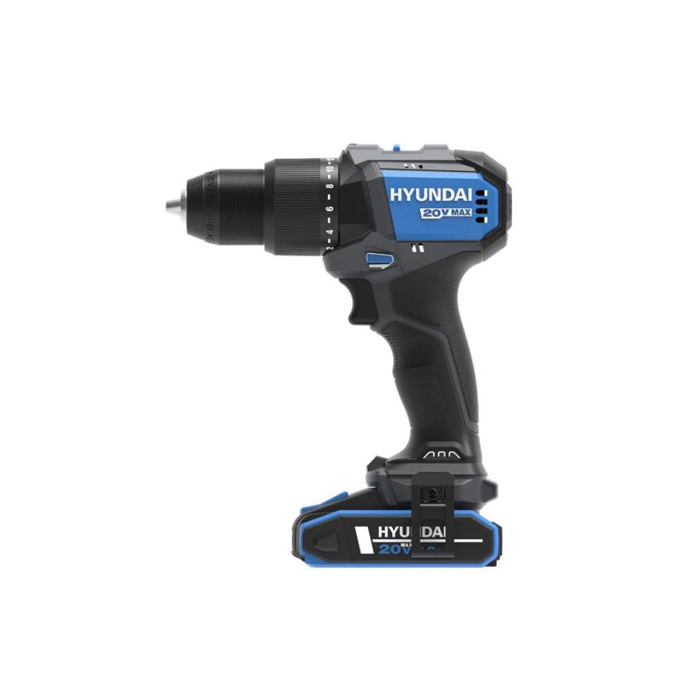 TRAPANO A PERCUSSIONE 60Nm + 2 BATTERIE 20V 2Ah + CARICATORE HD20X-60T2T HYUNDAI