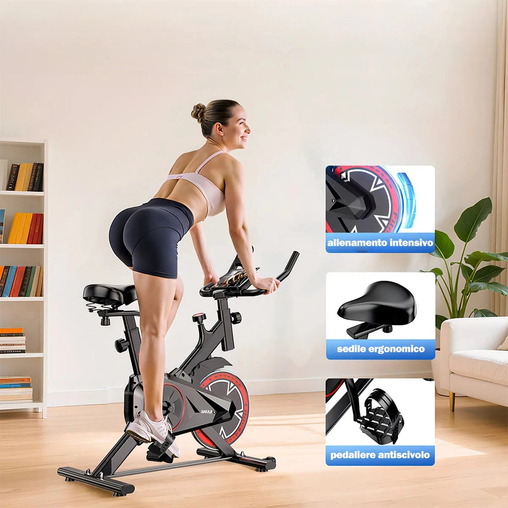 Spinning Bike Cyclette da Casa Regolabile Home Gym Palestra Fitness Allenamento