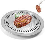 Piastra di cottura senza fumo per grigliare - Ideale per BBQ all'aperto e all'interno - Piastra per grigliare salutare per carne e verdure
