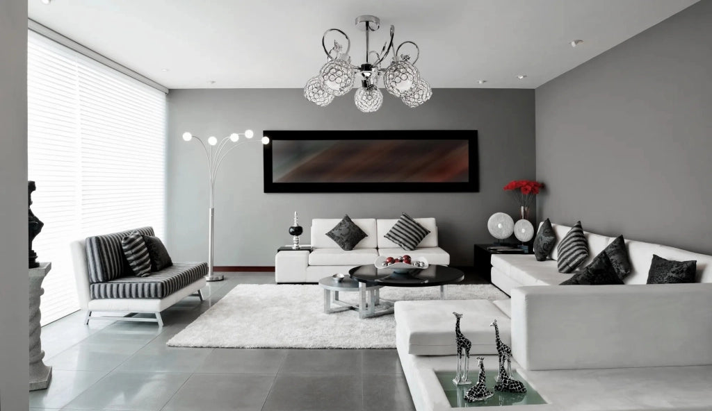 Lampadario In Cristallo Con Foglie In Metallo APP636-5C