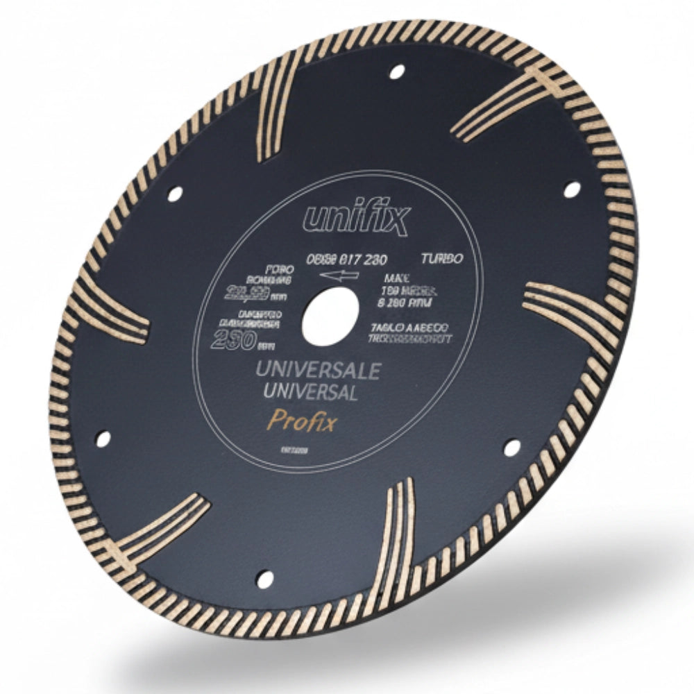 Disco diamantato turbo universale cemento, cemento armato, granito *** misura Ø 230 x 2,8 mm, confezione 1