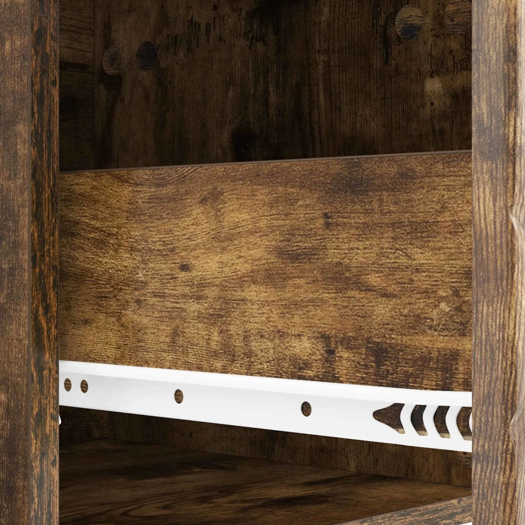 Comodino Rovere Fumo 43 x 34,5 x 48 cm Legno ingegnerizzato 894995