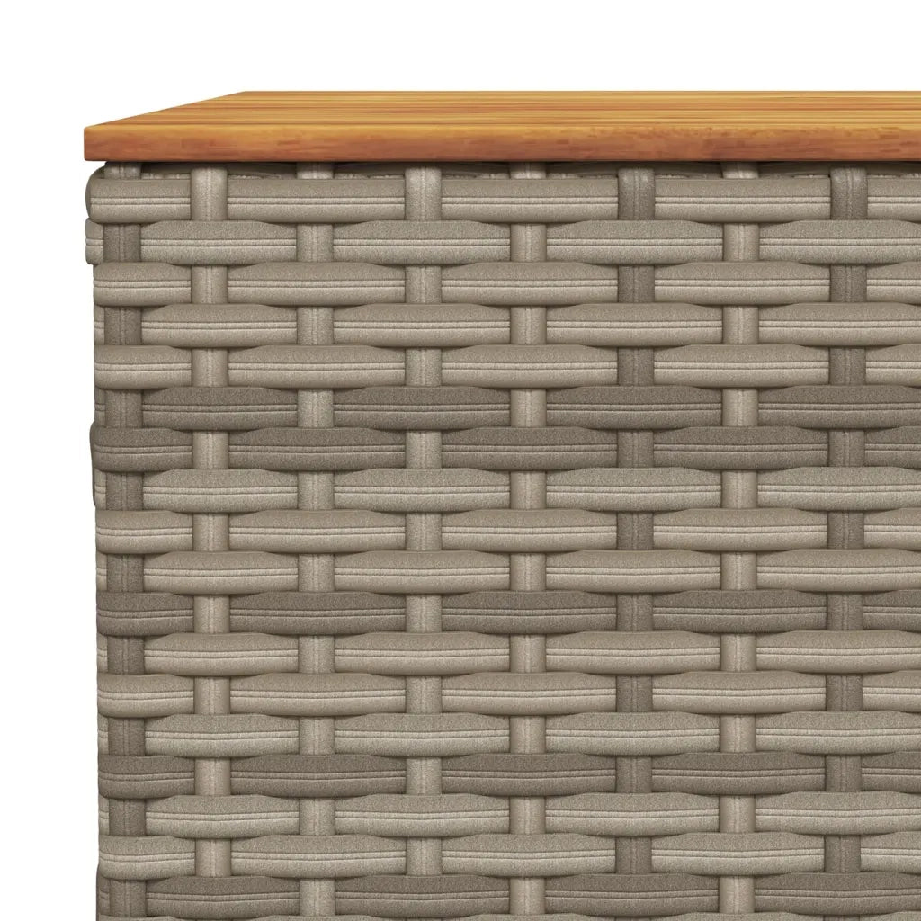 Set Divani da Giardino 7 pz con Cuscini Grigio in Polyrattan 3261918