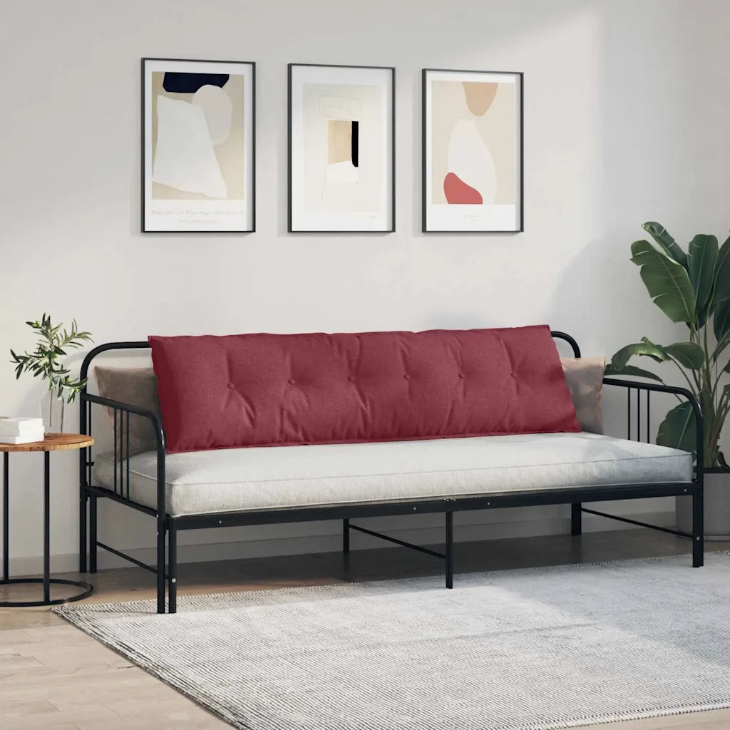 Cuscino per Schiena Rosso Vino 180 x 19 x 50 cm Tessuto
