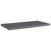 Ripiani per Libreria 8pz Grigio Lucido 40x20x1,5cm Multistrato 805153