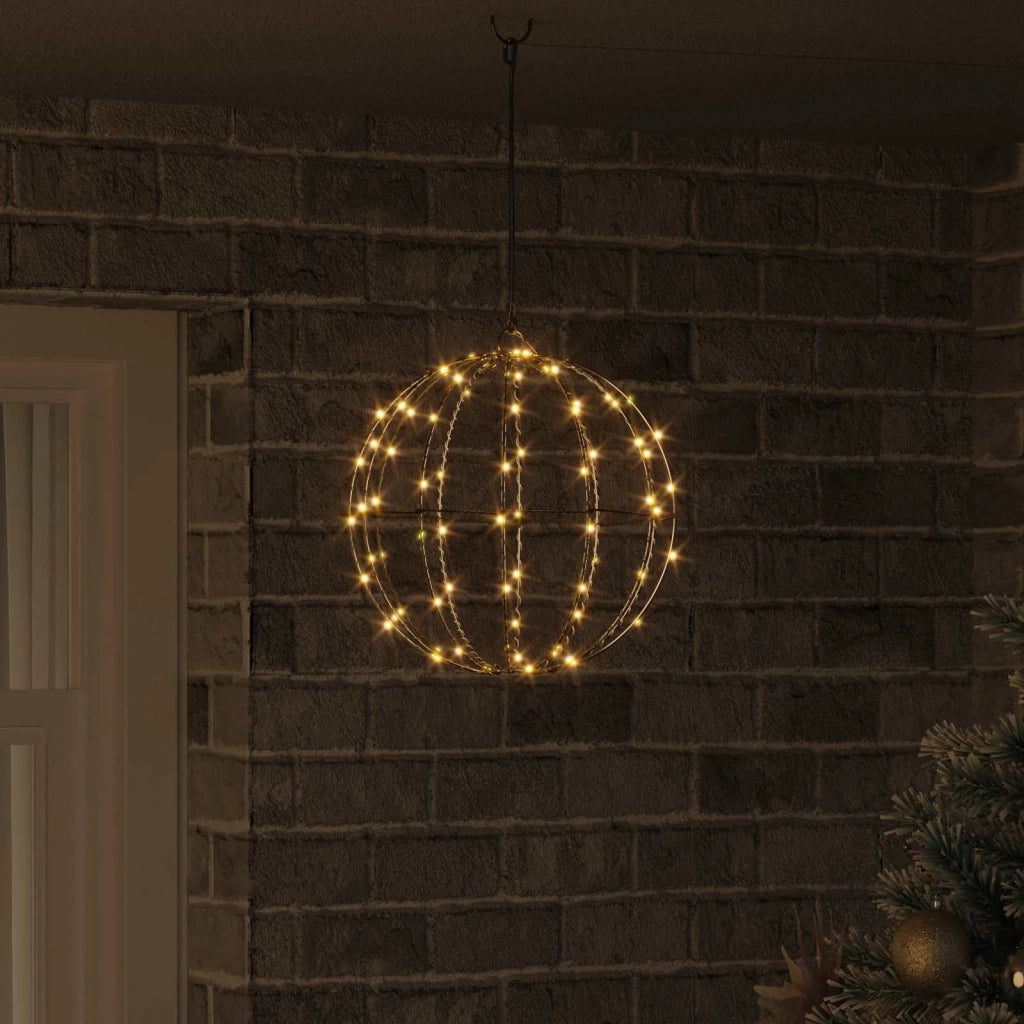 Palla con 96 LED Bianco caldo 31,5 x 31,5 x 32 cm Metallo 42019105