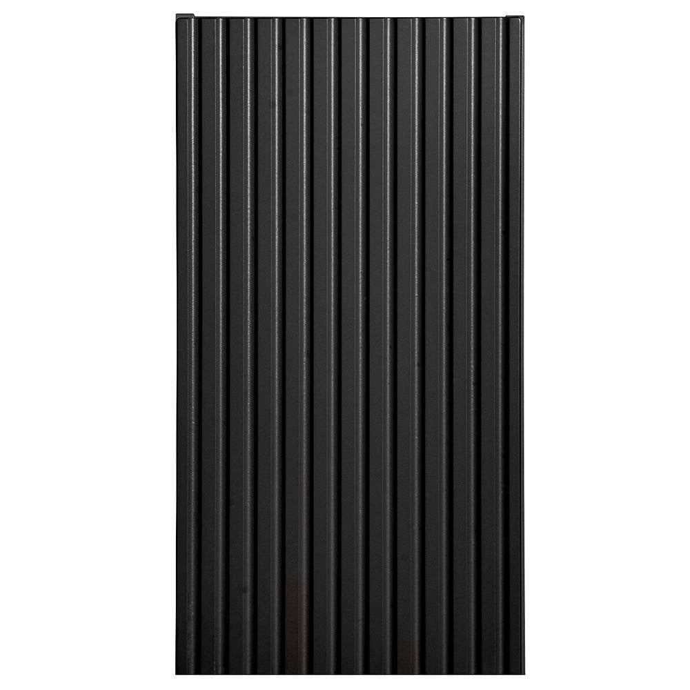 Armadietto Pensile da Bagno NEWPORT con Anta Reversibile 57x30x19 cm Nero [en.casa]