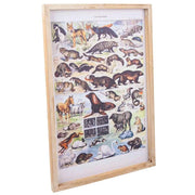 Quadro su stoffa stampata con telaio in legno 40x60x2h