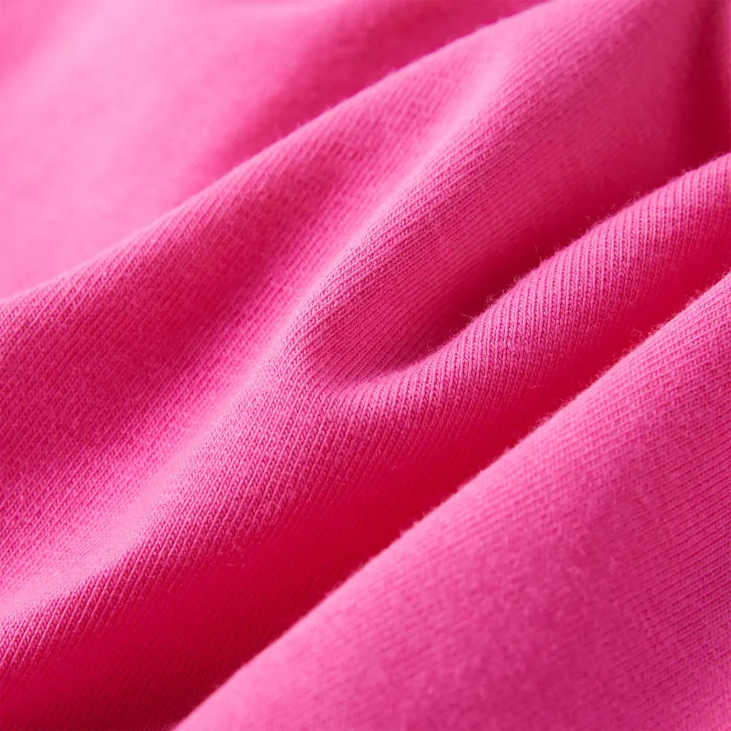 Maglietta da Bambina Maniche Aletta Rosa Scuro 116 10841