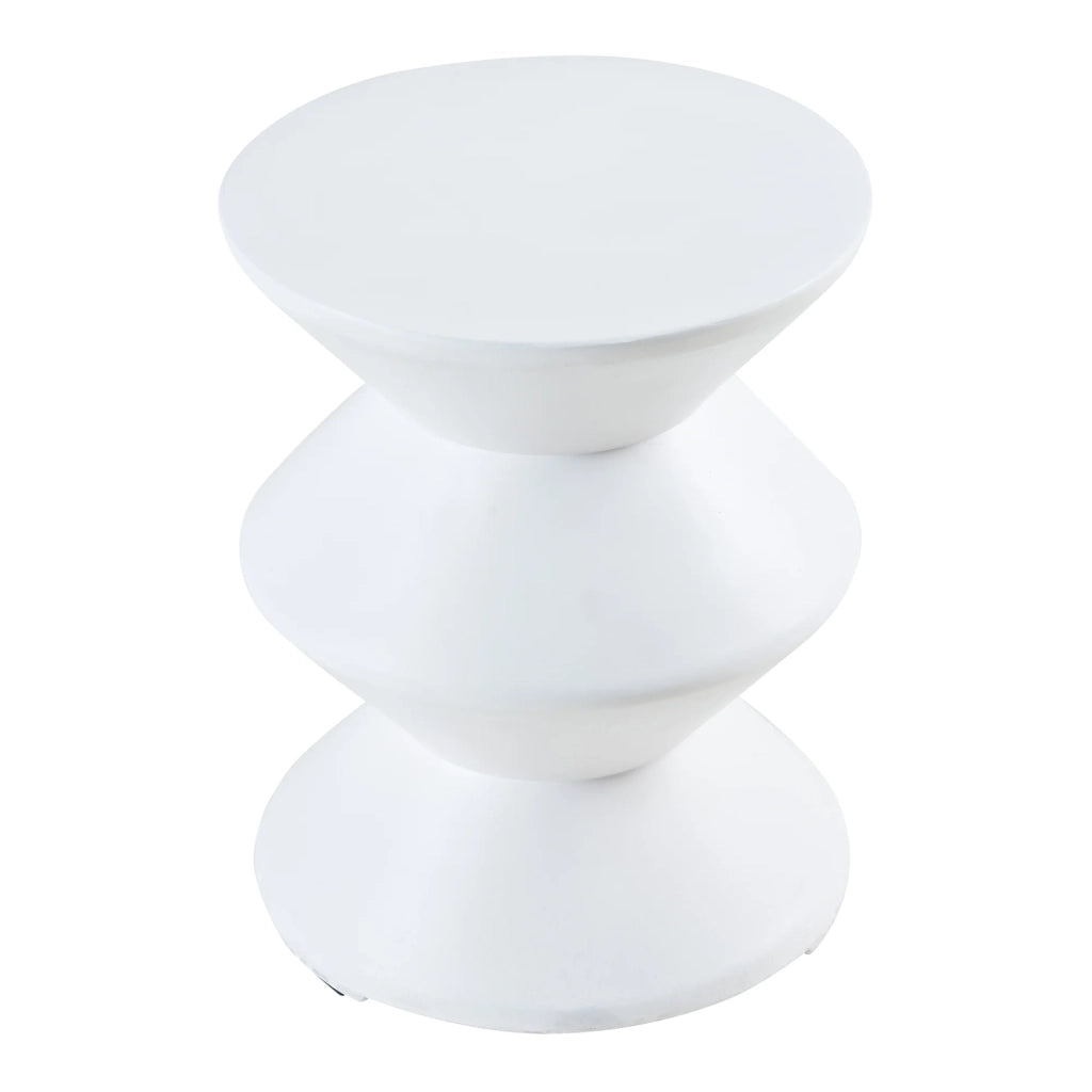 Tavolino laterale 47 x 37 cm bianco 03_0010919