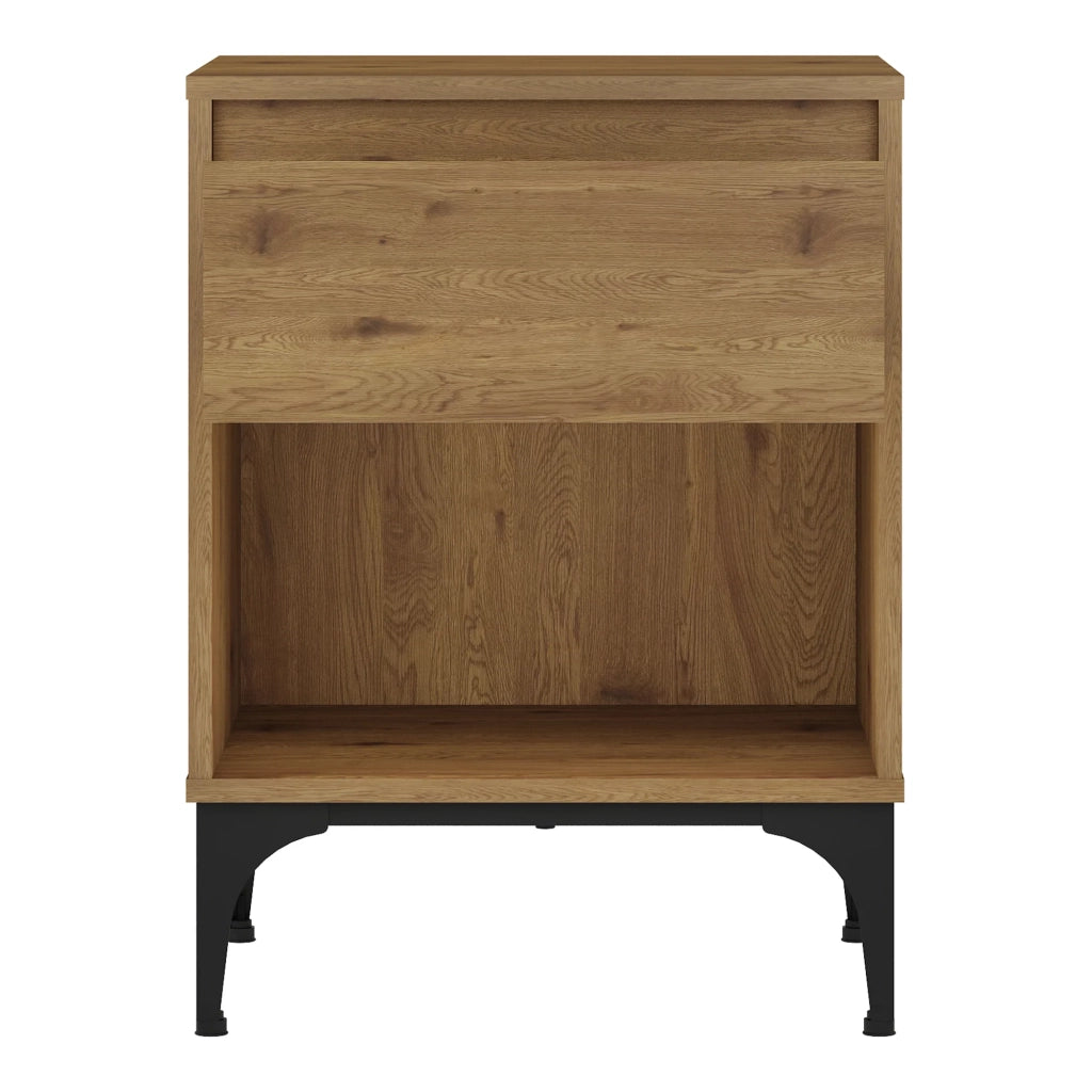 Tavolino laterale 62 x 46 x 40 cm effetto rovere scuro 03_0010917