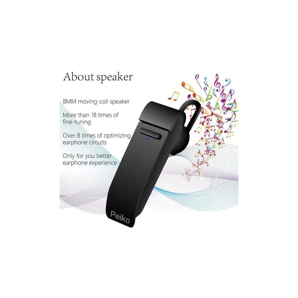 Trade Shop - Traduttore Simultaneo Peiko Auricolare Cuffie Bluetooth Traduzione In 16 Lingue -