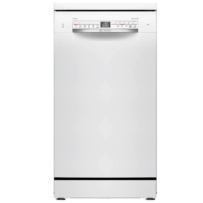 Bosch lavastoviglie SPS2HKW55E, 45 cm, libera installazione, 10 coperti, Wi-Fi Home Connect, 46 dB, classe D, bianca