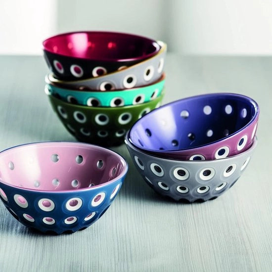 Set di 2 comignoli - Nero/Bianco/Rosso, Diametro 12,5 x Altezza 5,6 cm
